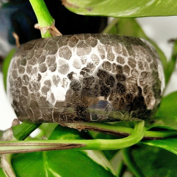 Vintage Mid-Century Modern Mexican Hammered Sterling Silver Cuff Bracelet - Picture 4 of 4